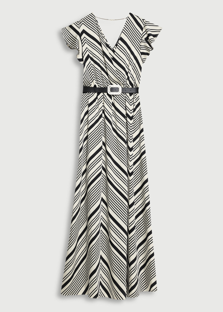 DRESS - BLACK&WHITE LINE
