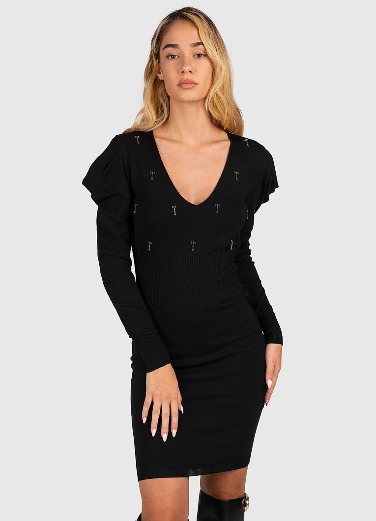 DRESS - NERO/STRASS