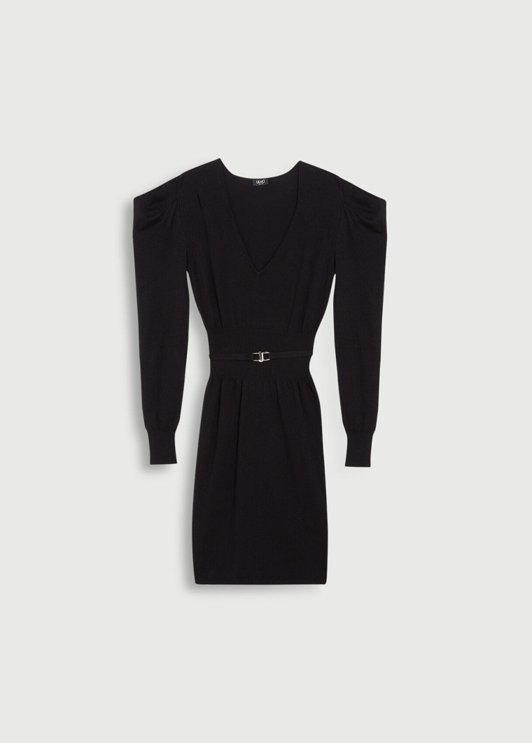 DRESS - NERO/BELT