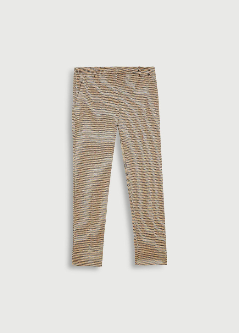 PANTS - SHINY CAMEL/BLACK