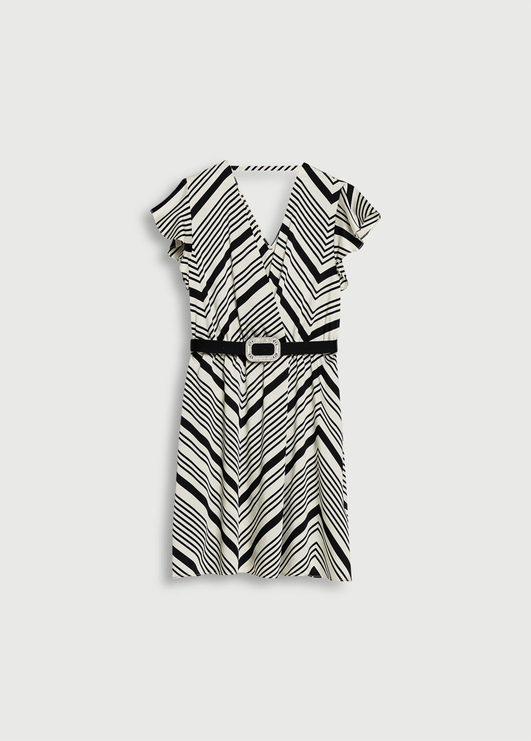 DRESS - BLACK&WHITE LINE