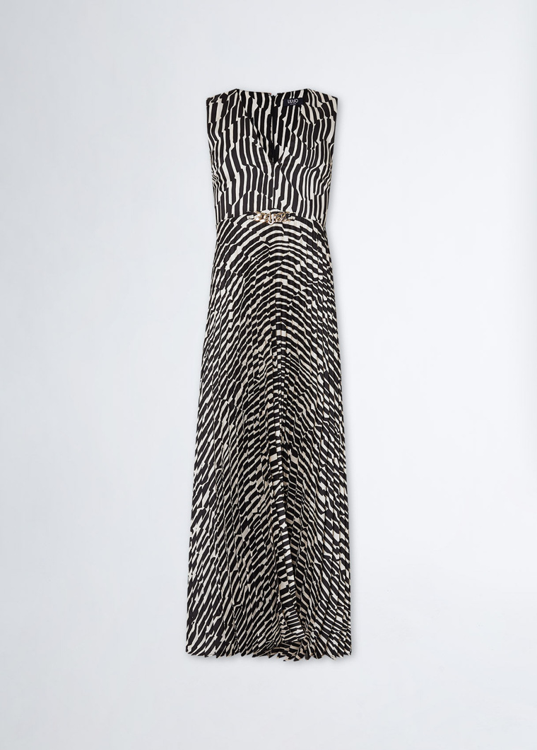 DRESS - WHITE/BLACK CUBES