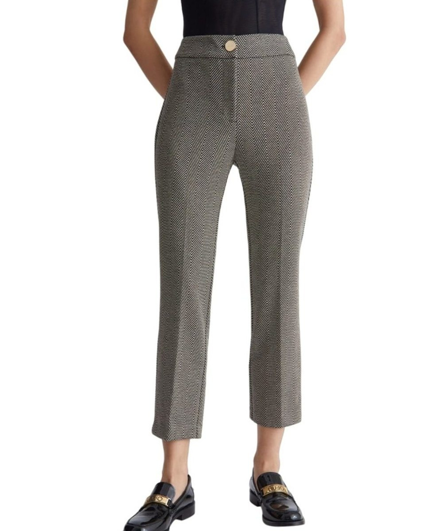 PANTS - NERO/SHINY GOLD