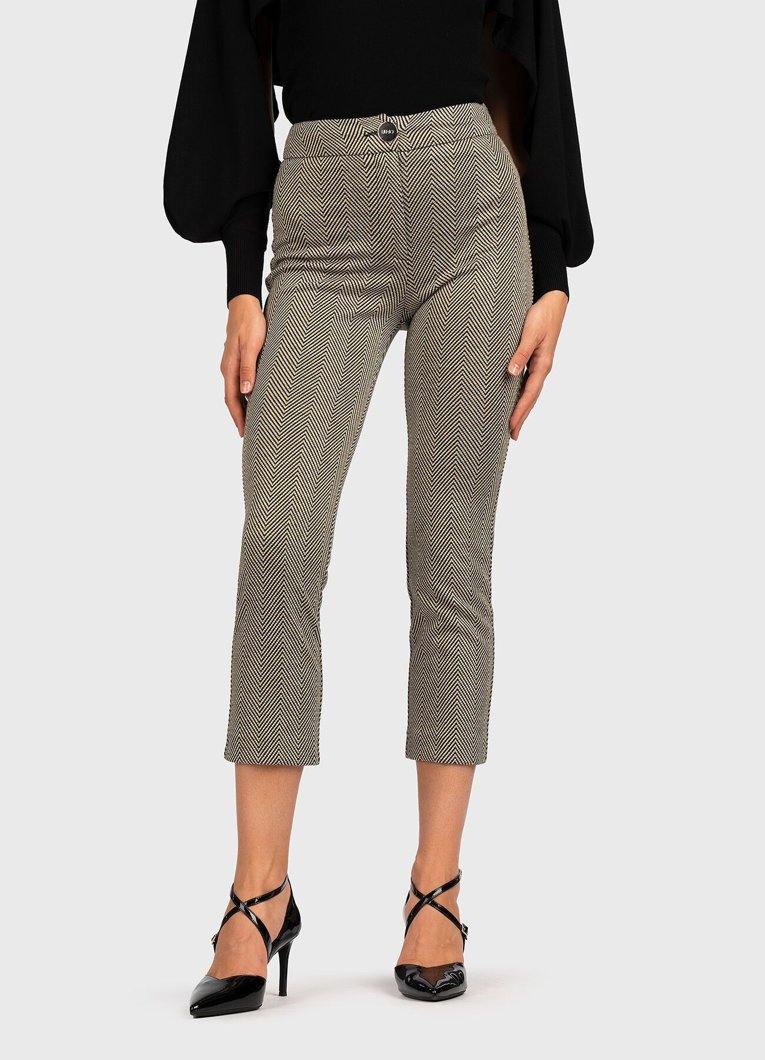 PANTS - NERO/SHINY GOLD