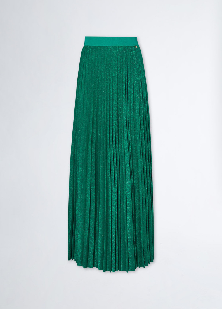 SKIRT - GREEN MET.