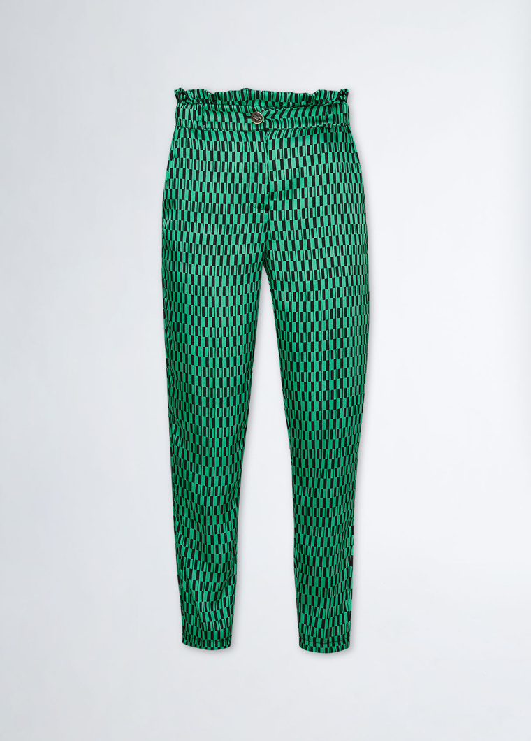 PANTS - GREEN/BLACK CUBES