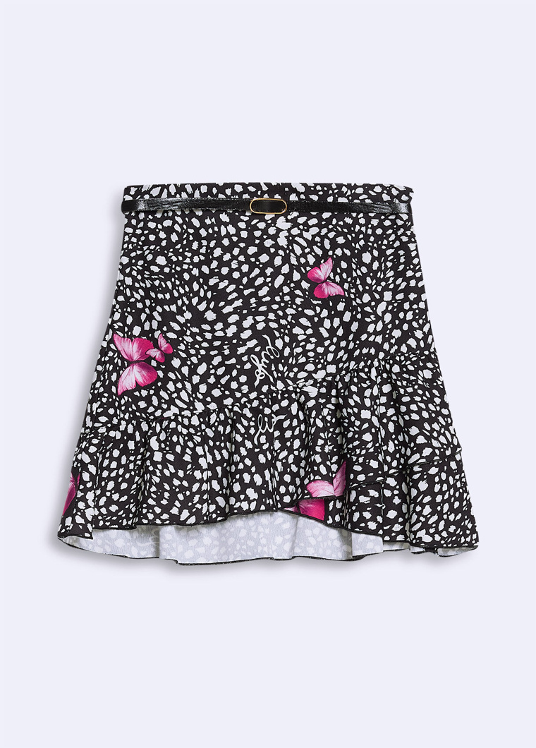 SKIRT - NERO BUTTERFLY