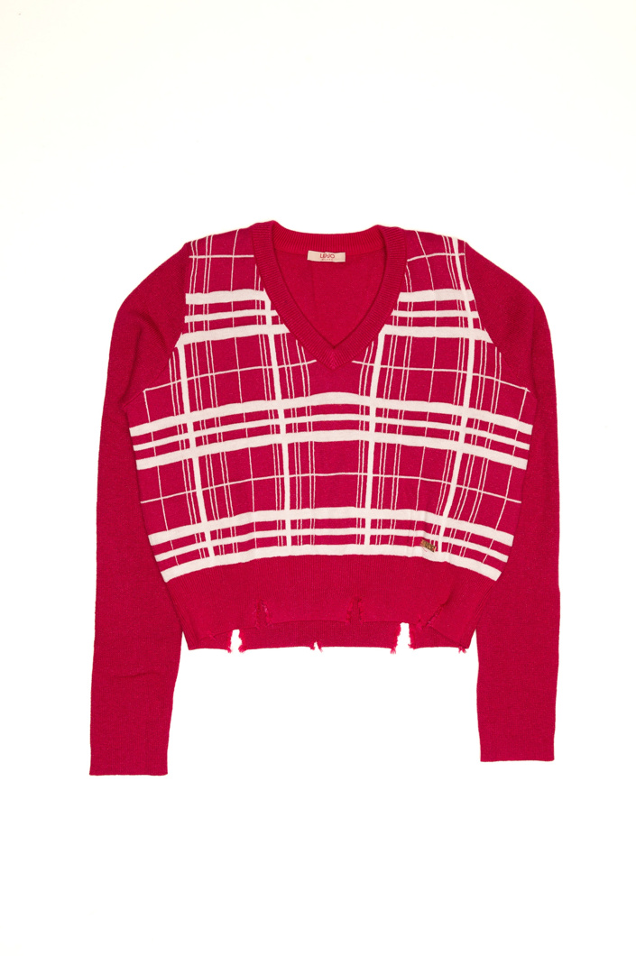 SWEATER - FUXIA FEEL/SN.WHITE