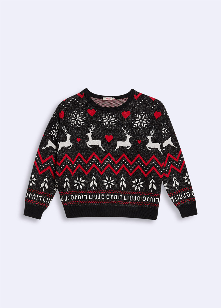 SWEATER - NERO/NORWEHIANLJ