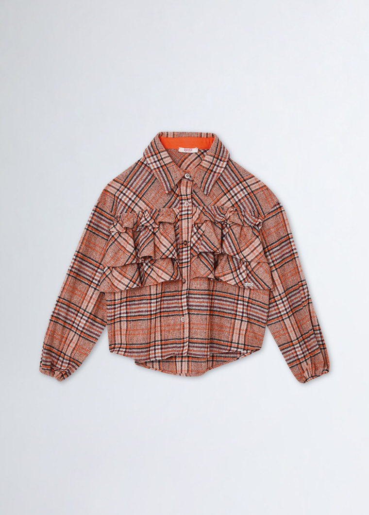 SHIRT - TANGERINE CHECK