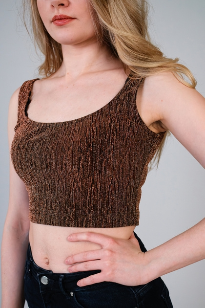 TOP - BROWN LUX
