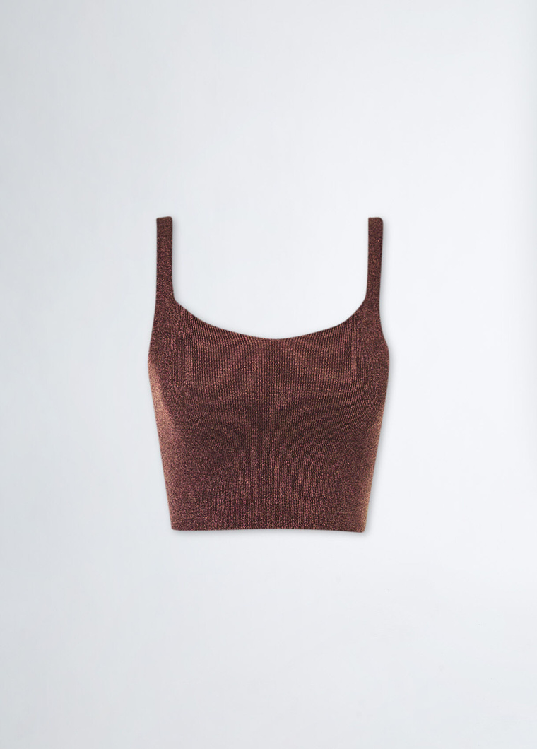 TOP - BROWN LUX