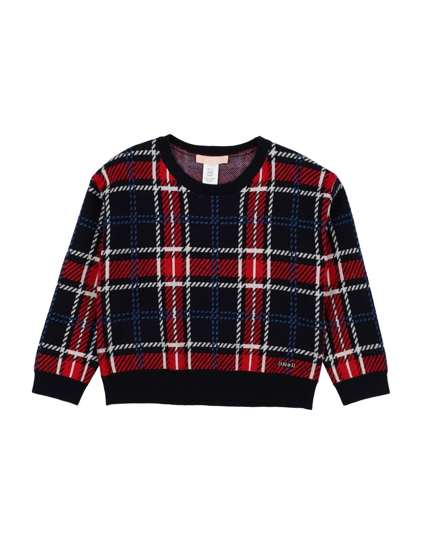 SWEATER - CHECK/NIGHT BLUE