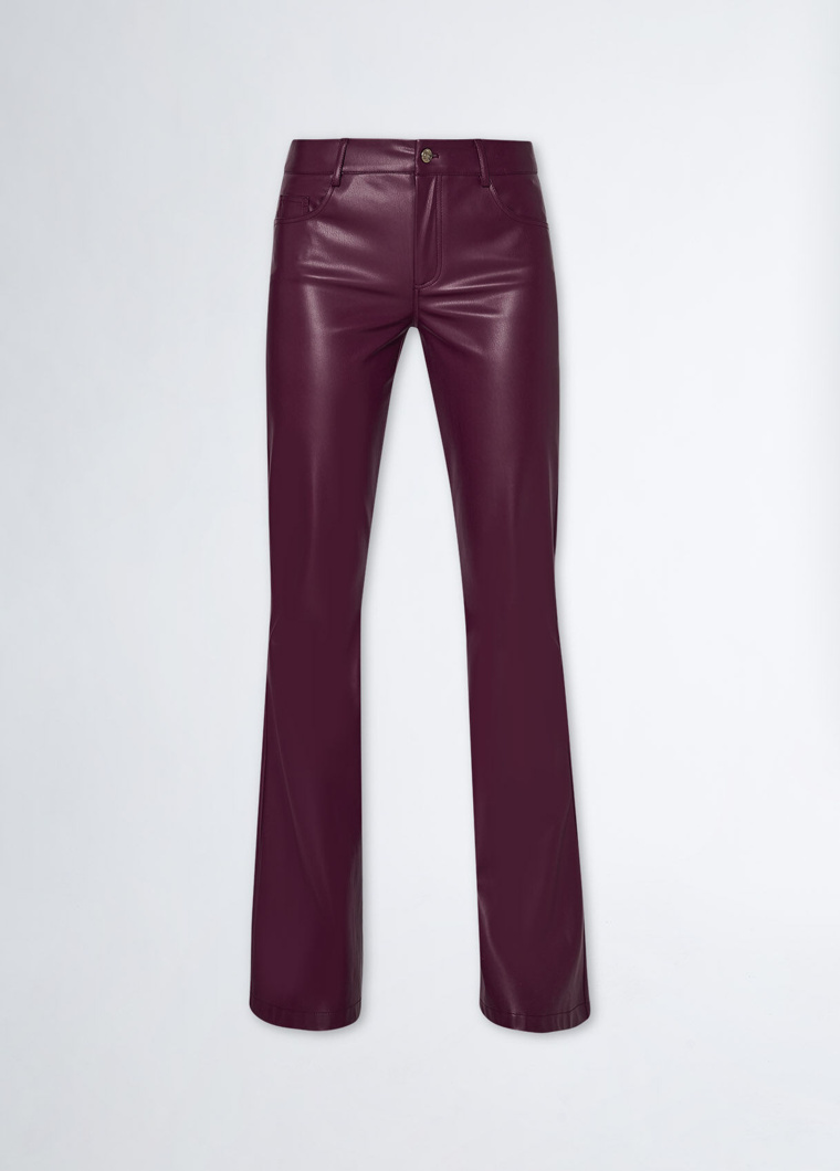 PANTS - RED AUBERGINE