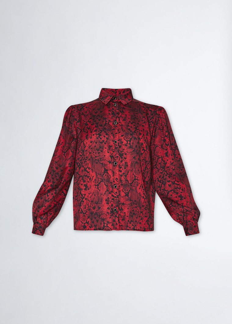 BLOUSE - ROUGE PYTHON HEART