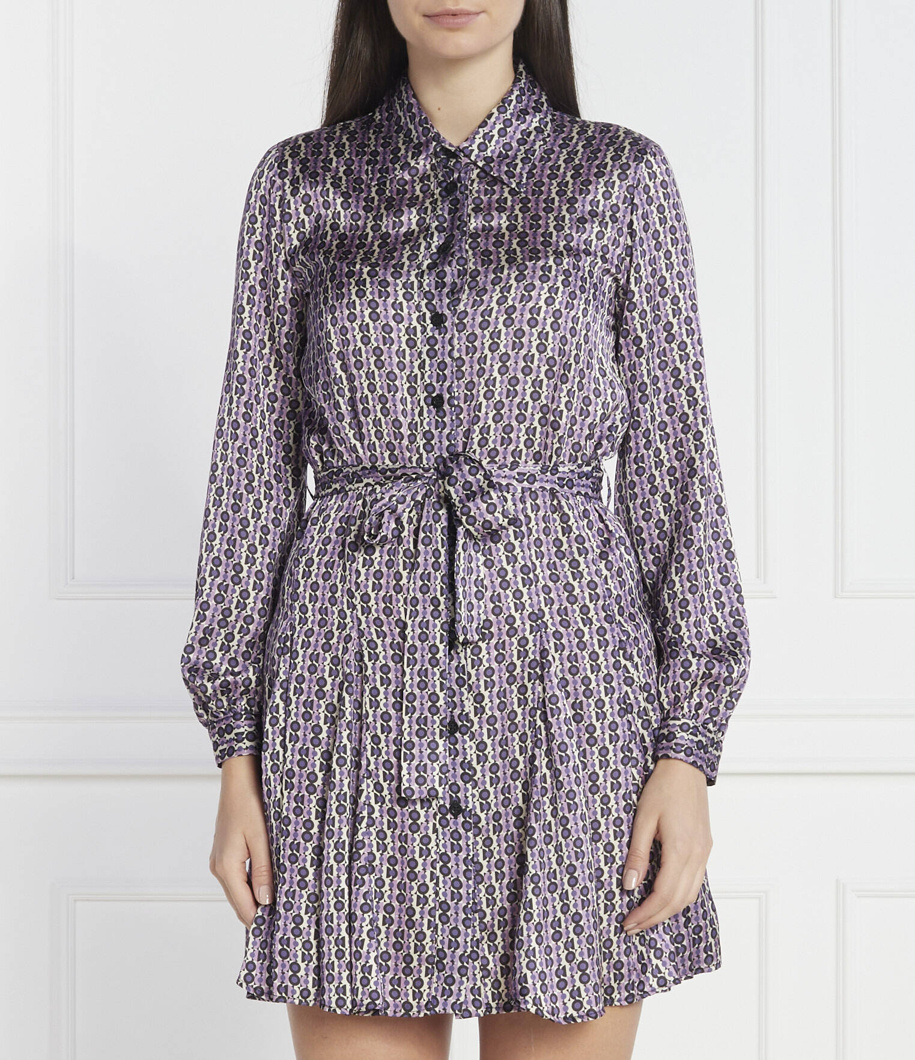 DRESS - VIOLET CHESSBOARD
