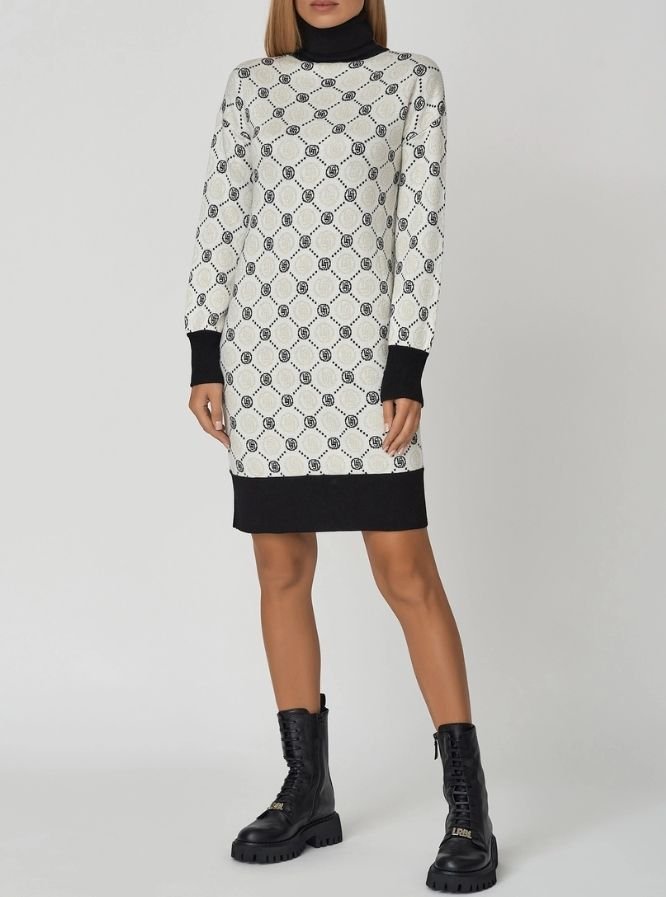 DRESS - LT.IVORY/NERO/LT.GOL
