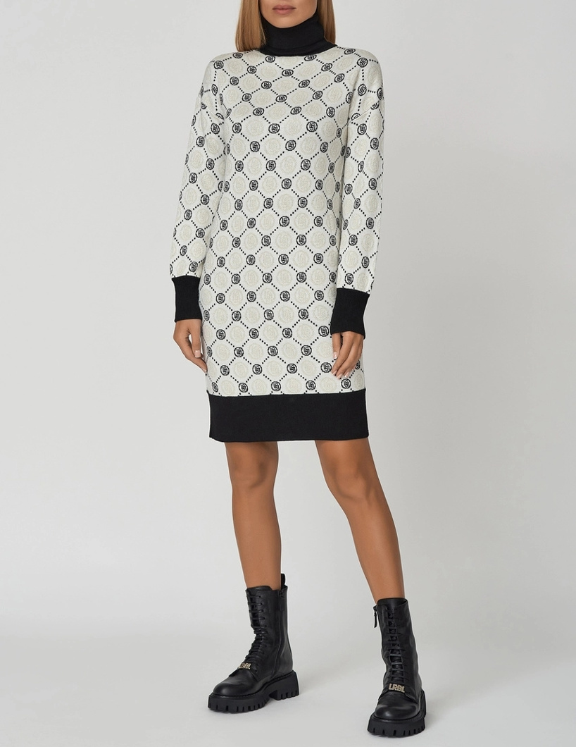 DRESS - LT.IVORY/NERO/LT.GOL