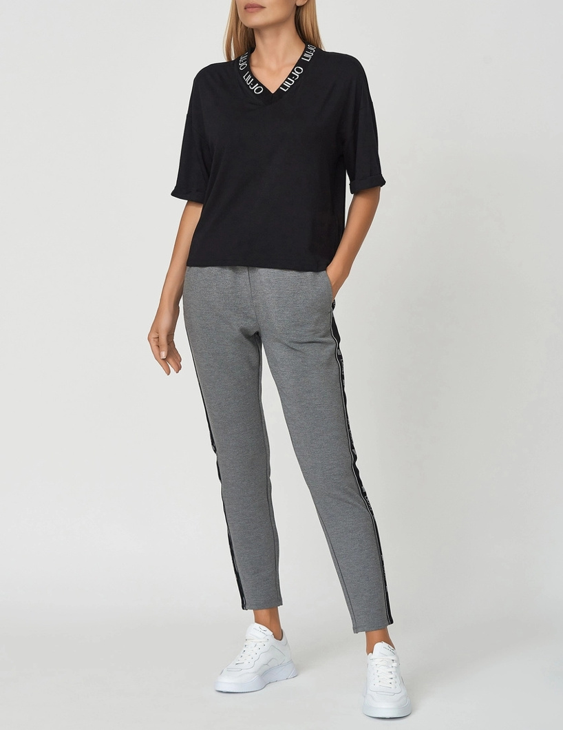 SPORT PANTS - GRIGIO MD ML/STRASS