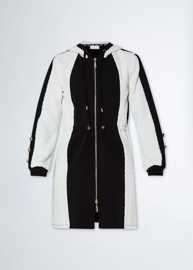 SWEATSHIRT - NERO/LT.IVORY