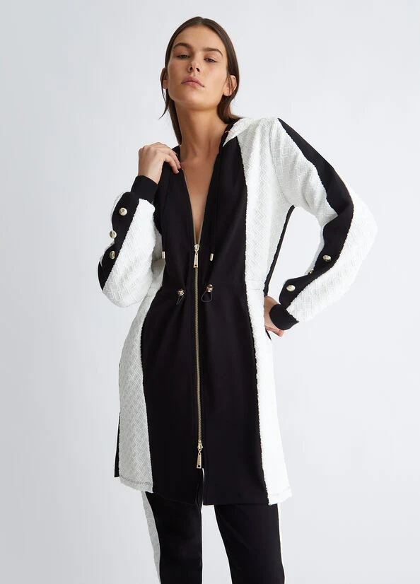 SWEATSHIRT - NERO/LT.IVORY