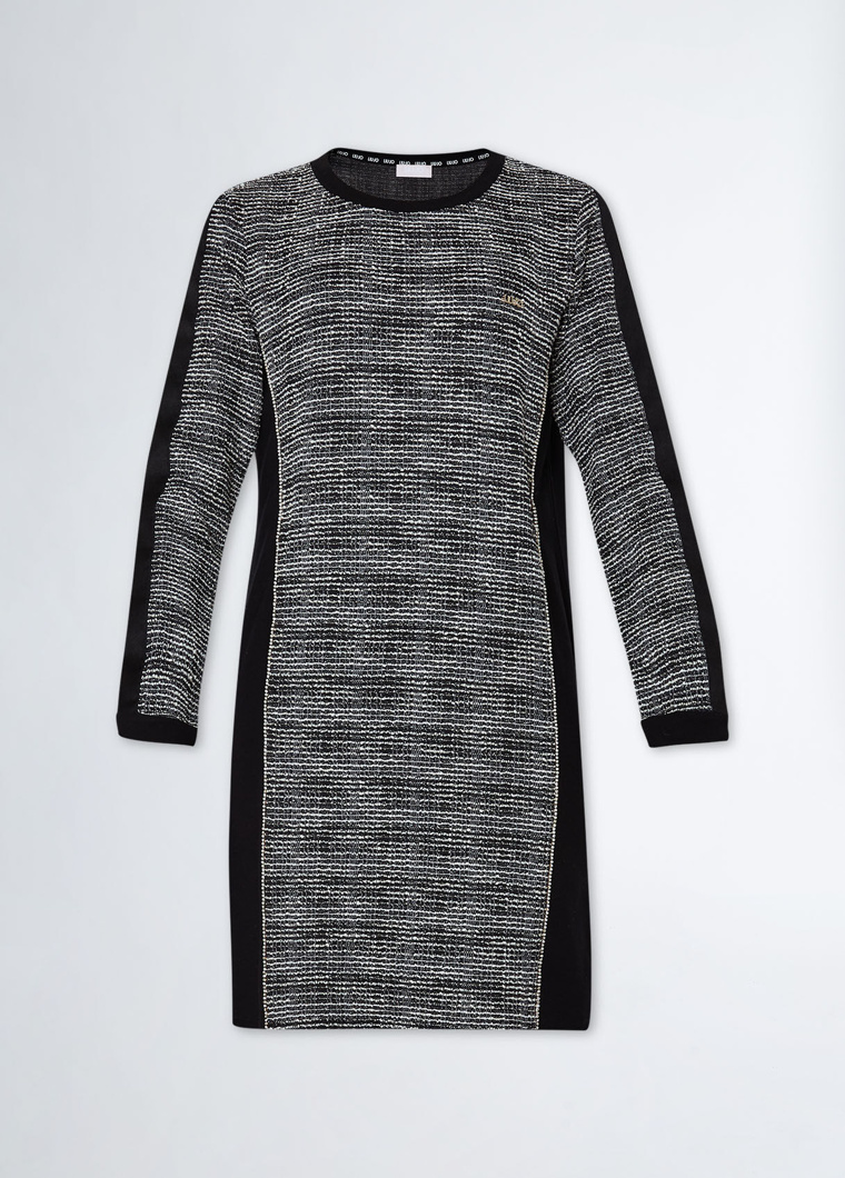 DRESS - NERO/LT.IVORY