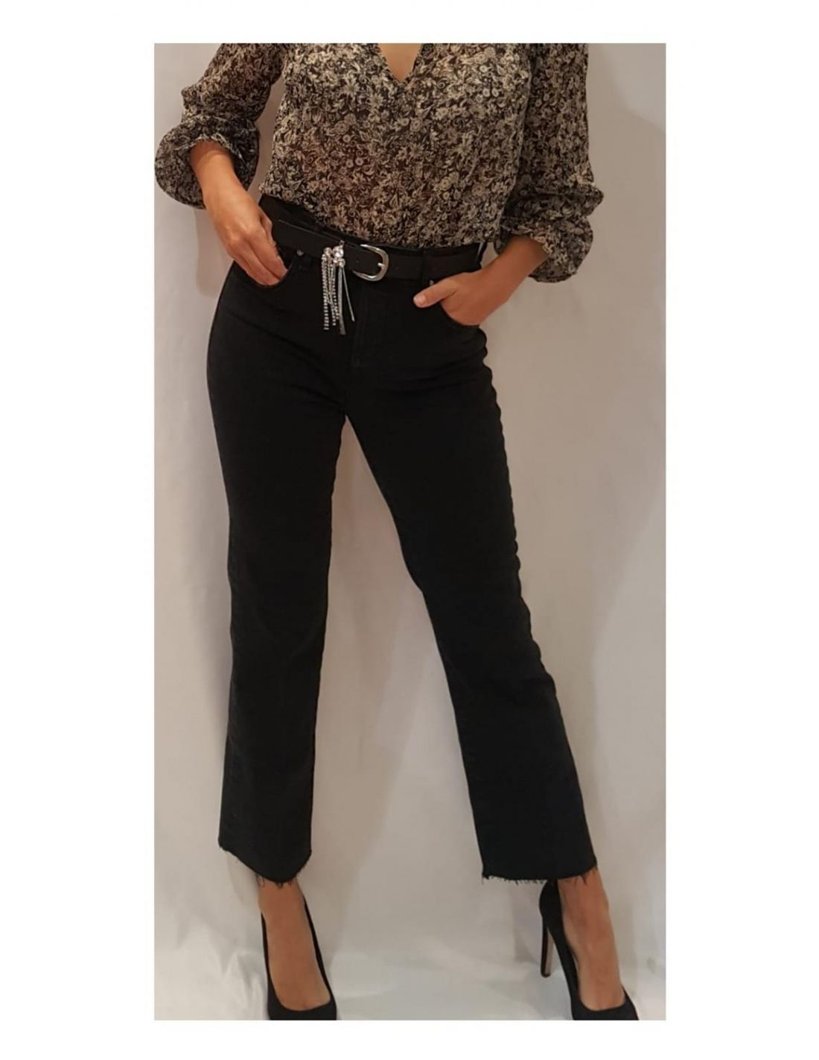 PANTS - DEN.BLUE FLAMED WASH