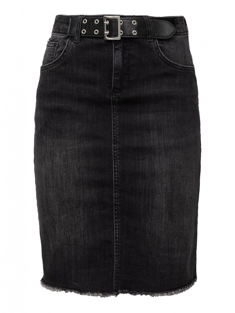 SKIRT - DEN.BLACK BELLET WAS