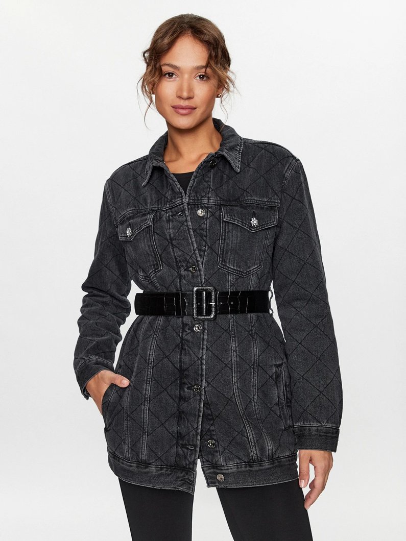 JEANS JACKET - DEN.BLACK TRAP WASH