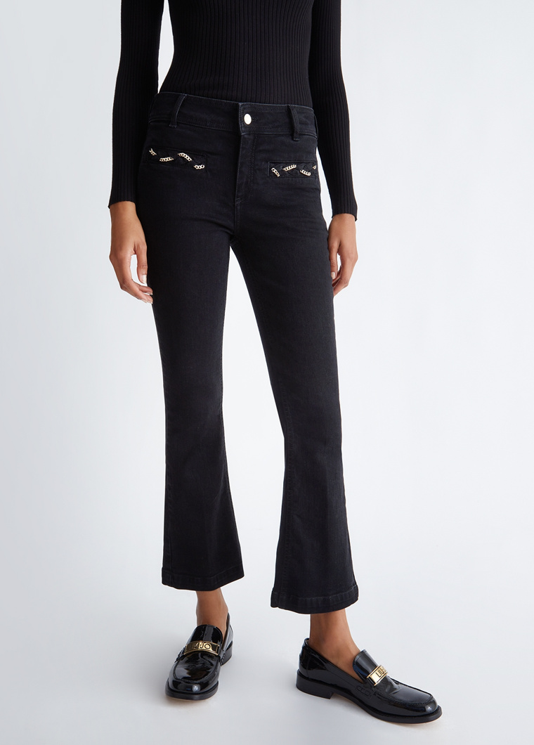 JEANS - DEN.BLACK IN BRAID W