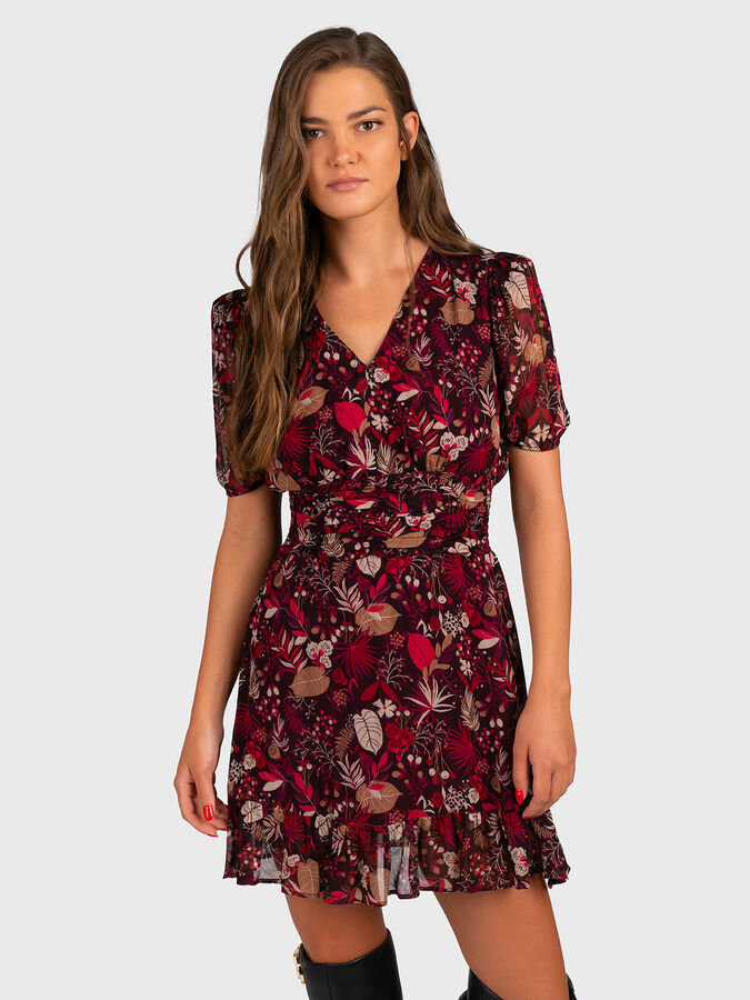 DRESS - BCO LANA FULL FLOWER