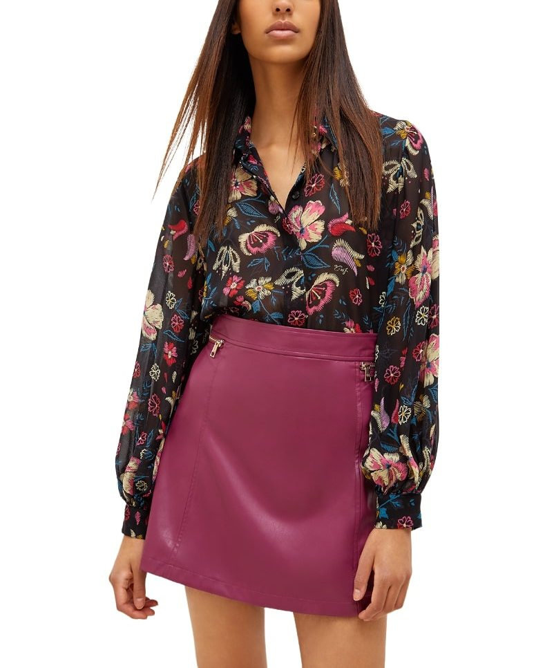 BLOUSE - FLOWERS & GEOMETRIC
