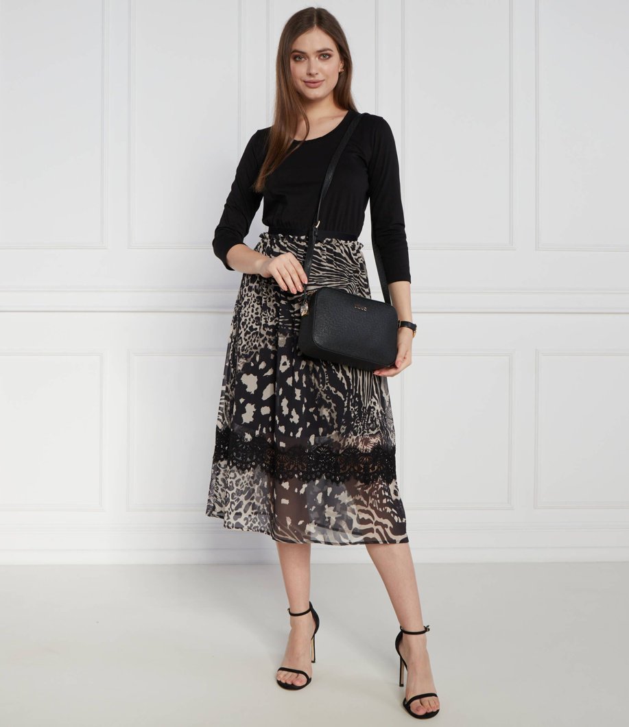 DRESS - NERO/MIXED ANIMALIER