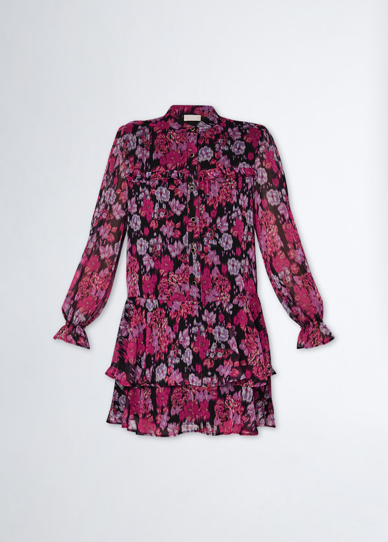 DRESS - FLEURS CHINE