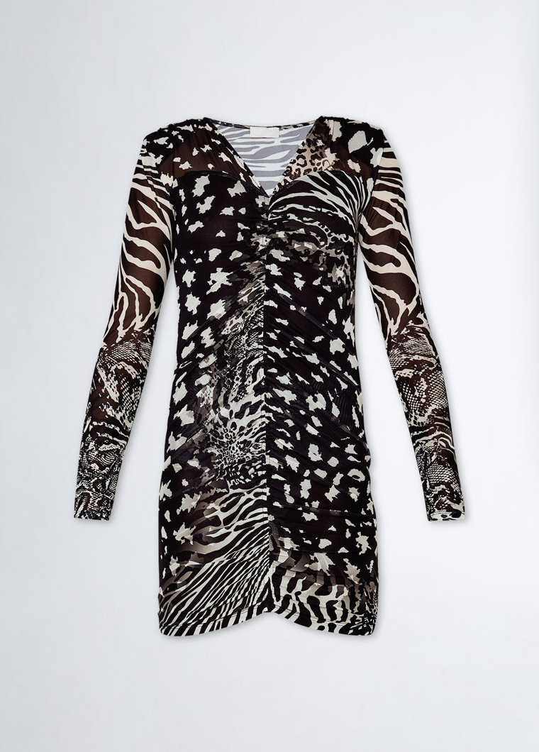 DRESS - MIXED ANIMALIER