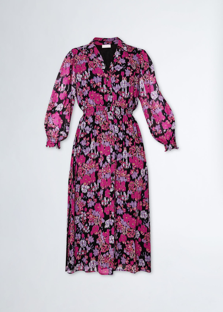 DRESS - FLEURS CHINE