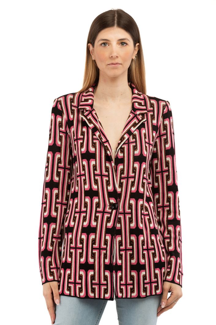 BLAZER - BLACK GEOMETRIC MET