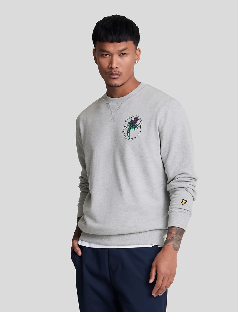 SWEATSHIRT - LIGHT GREY MARL