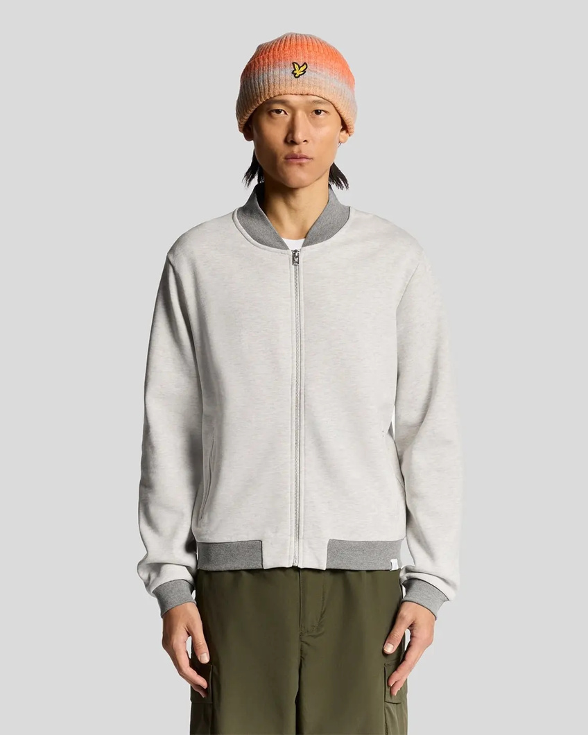 BOMBER - LIGHT GREY MARL