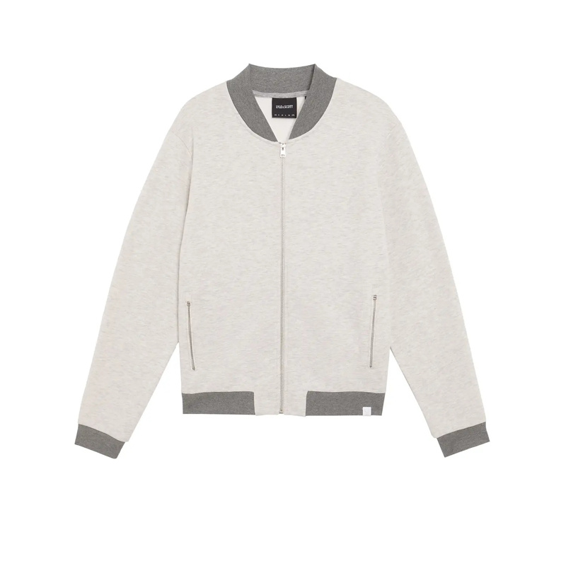 BOMBER - LIGHT GREY MARL