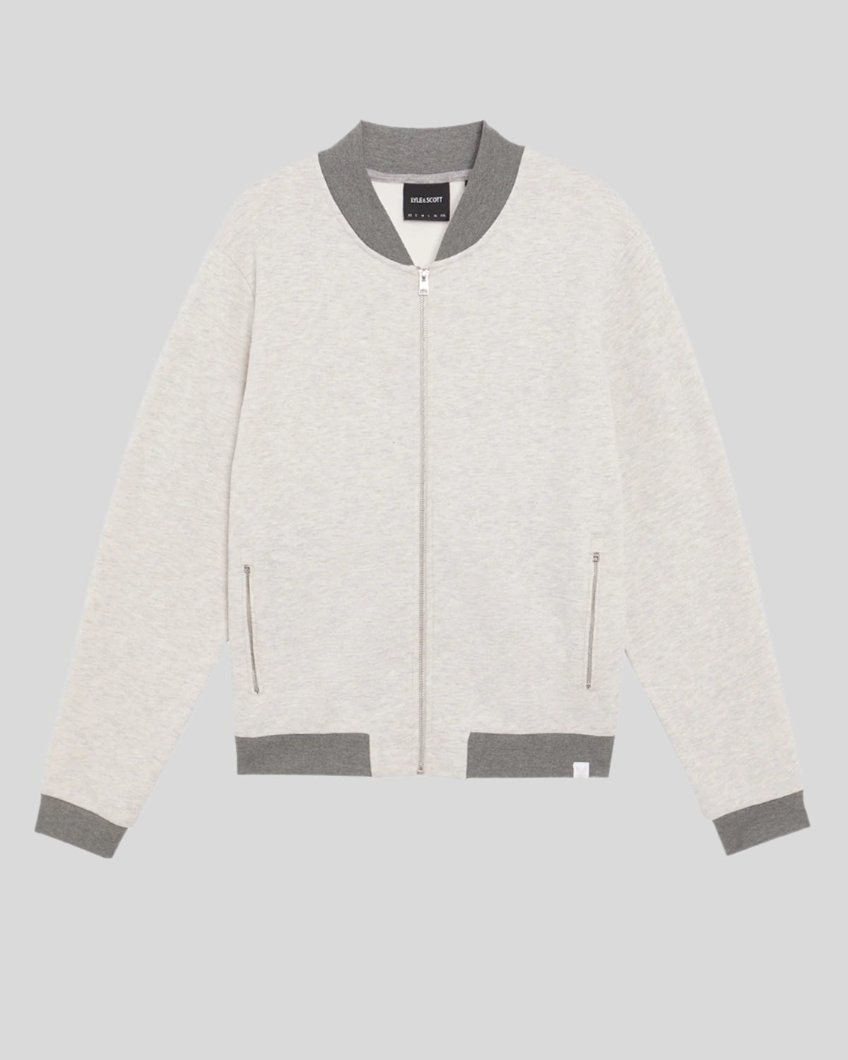 BOMBER - LIGHT GREY MARL