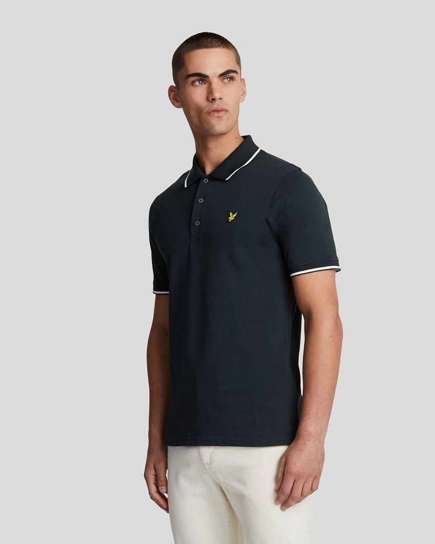 POLO SHORT SLEEVE - BRICK/ DARK NAVY