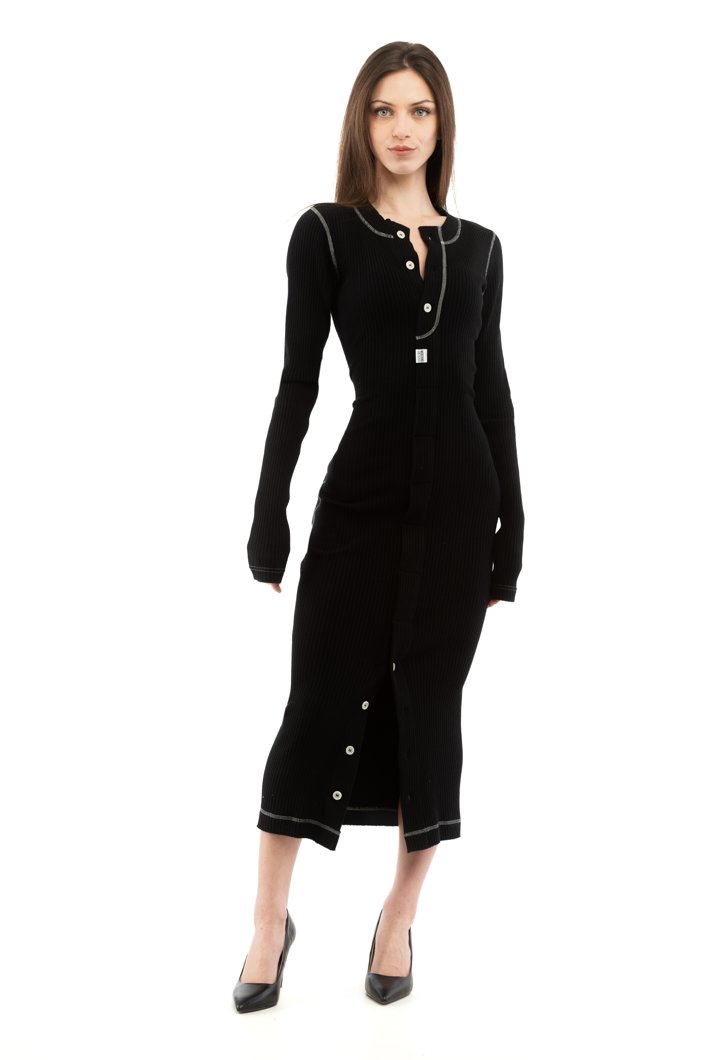 DRESS - MULTI BLACK
