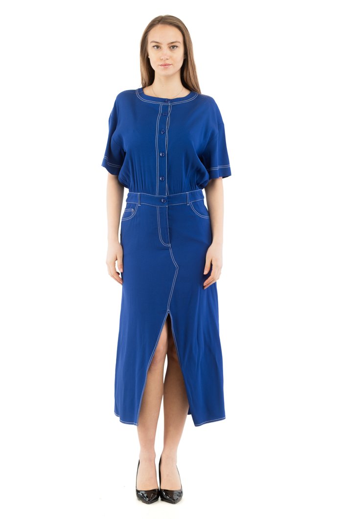 DRESS - MULTI BLUE