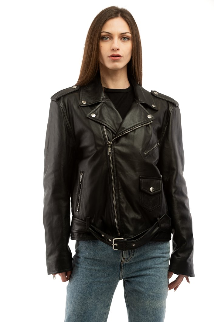 LEATHER JACKET - BLACK