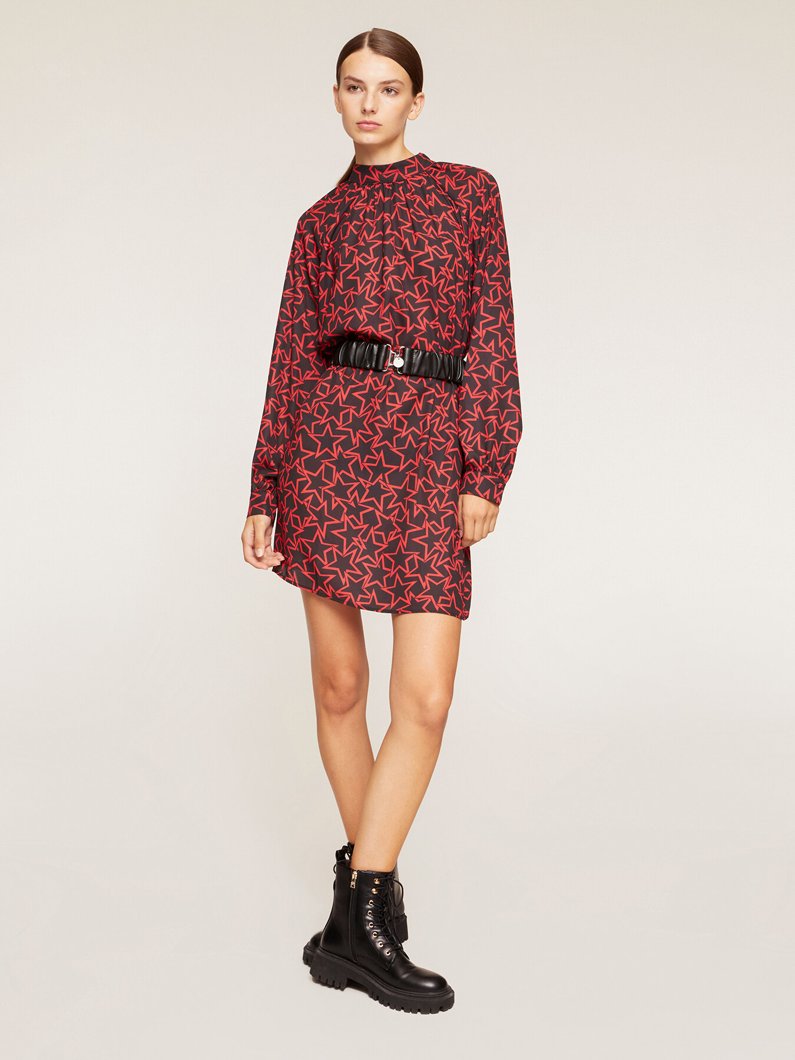 DRESS - NERO/ROSSO