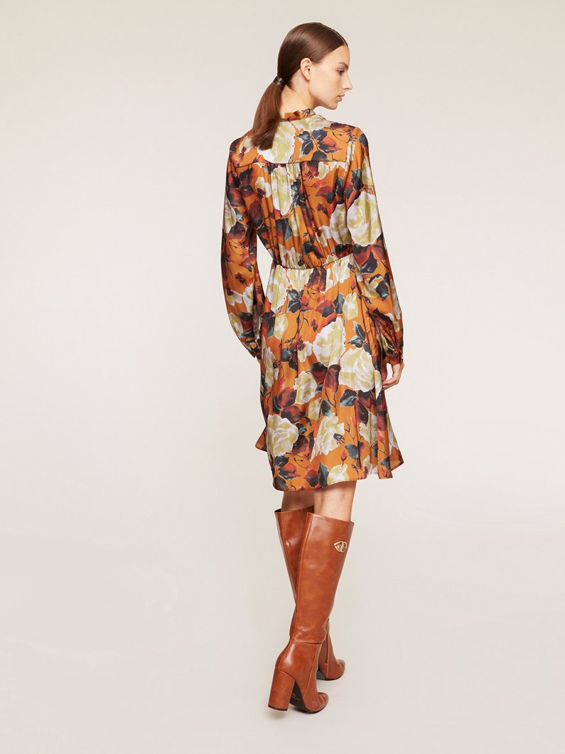 DRESS - ST FIORI SENAPE