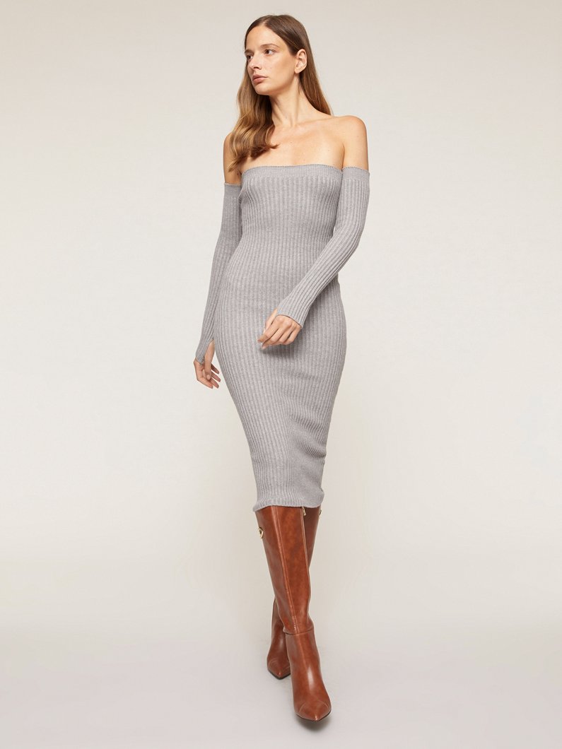DRESS - GREY MELANGE