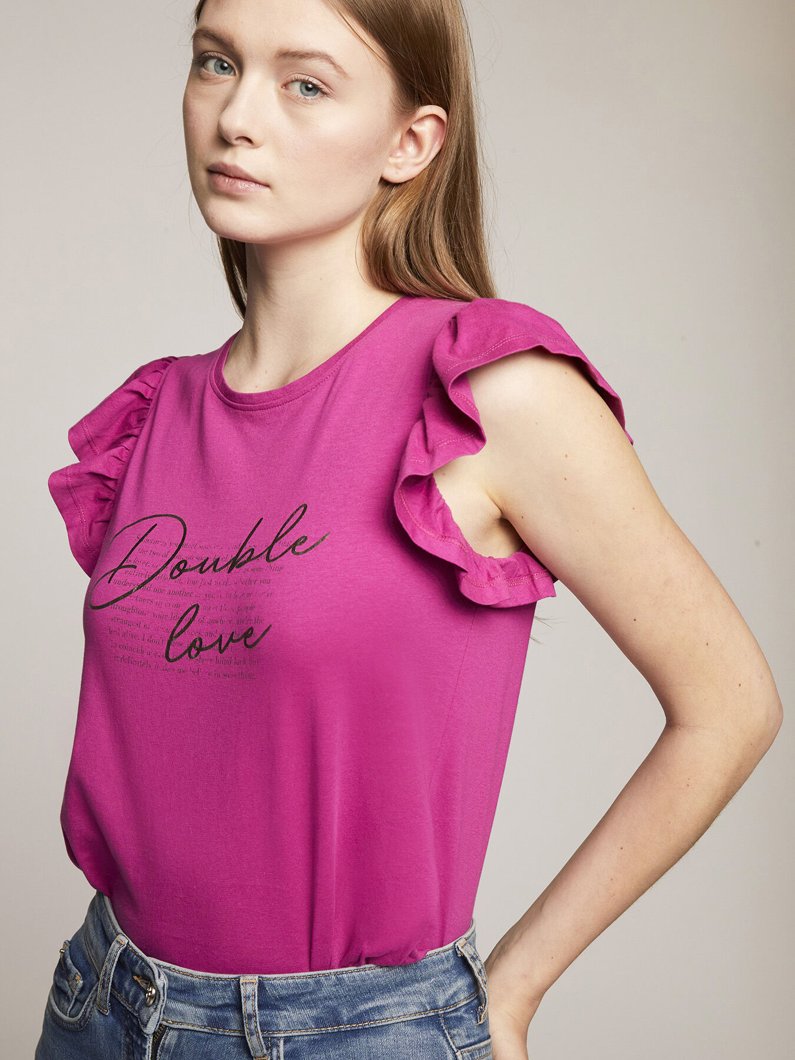T-SHIRT - CICLAMINO