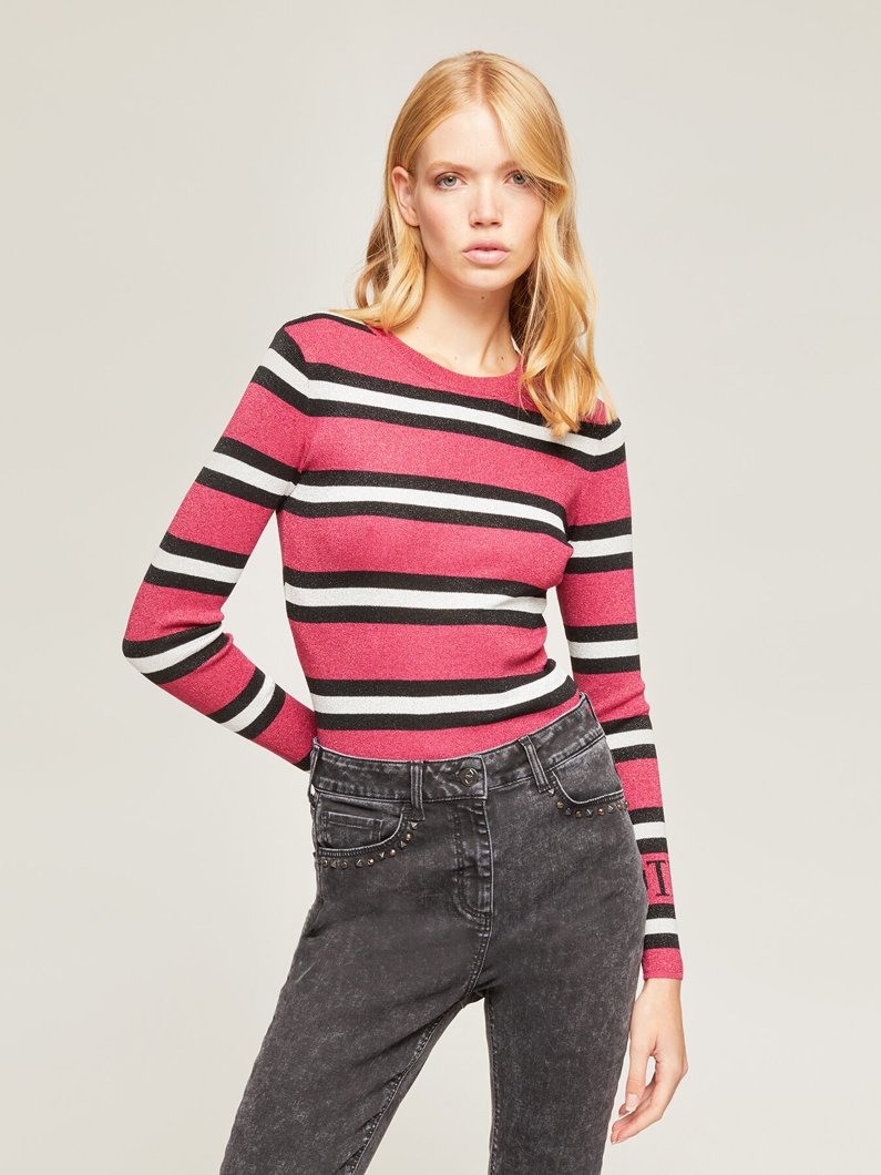 JUMPER - FUXIA/BLAC/SILV